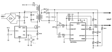 安森美半导体基于NCP1246和NCP4354低待机能耗电源适配器方案